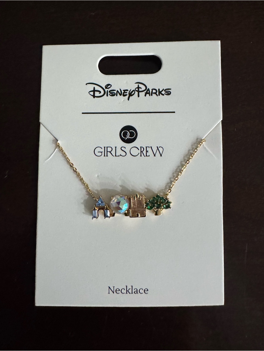 Disney x Girls Crew Walt Disney World Four Parks Icon Necklace - New!